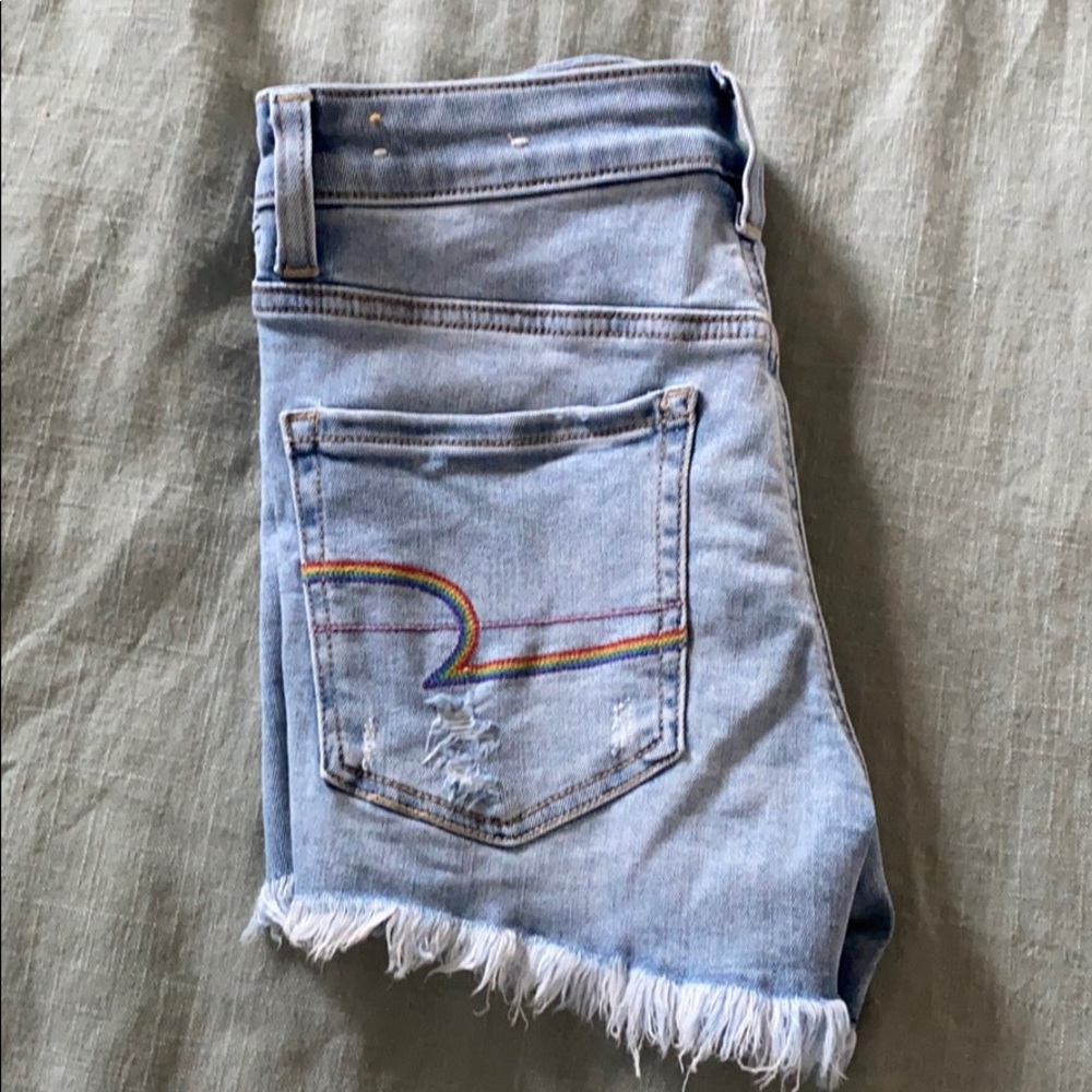 Rainbow pocket shorts